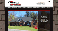 Desktop Screenshot of joecampbellroofing.com